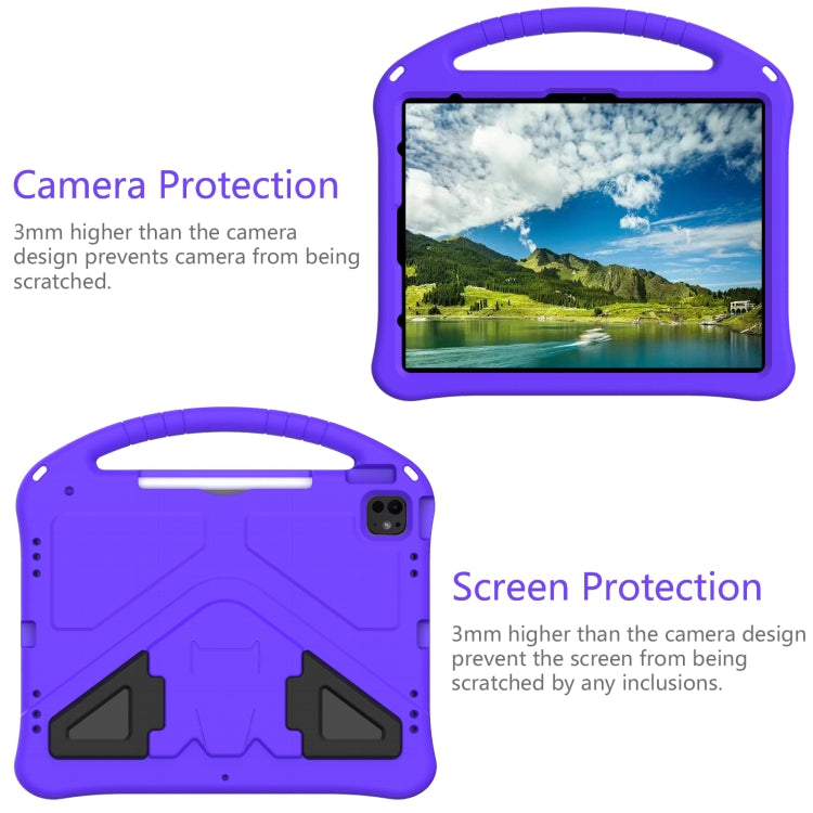 For iPad Air 13 2025 / 2024 EVA Shockproof Tablet Case with Holder(Purple) - iPad Air 13 2025 / 2024 Cases by PMC TechLife | Online Shopping South Africa | PMC TechLife | Buy Now Pay Later Mobicred