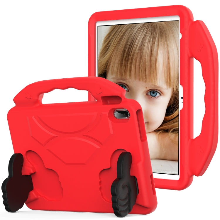 For iPad Air 11 2024 Children EVA Shockproof Tablet Case with Thumb Bracket(Red) - iPad Air 11 2024 Cases by PMC Jewellery | Online Shopping South Africa | PMC Jewellery | Buy Now Pay Later Mobicred