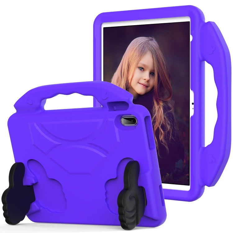 For iPad Air 11 2025 / 2024 Children EVA Shockproof Tablet Case with Thumb Bracket(Purple) - iPad Air 11 2025 / 2024 Cases by PMC Jewellery | Online Shopping South Africa | PMC Jewellery | Buy Now Pay Later Mobicred