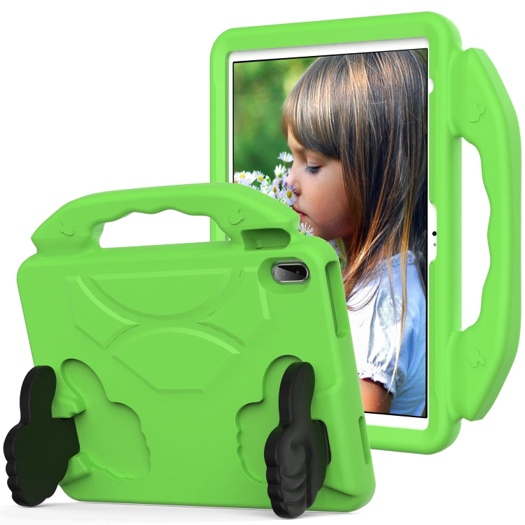 For iPad Air 11 2024 Children EVA Shockproof Tablet Case with Thumb Bracket(Green) - iPad Air 11 2024 Cases by PMC Jewellery | Online Shopping South Africa | PMC Jewellery | Buy Now Pay Later Mobicred