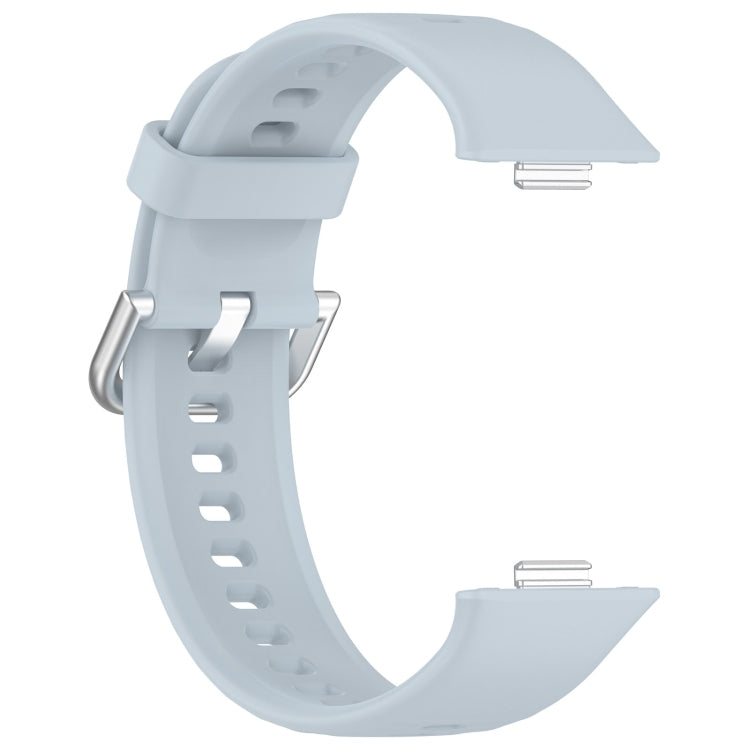 For Huawei Watch Fit3 Silicone Soft Watch Band + Clear Watch Protective Case Set(Light Blue) - free shipping - PMc TechLife - Order now!