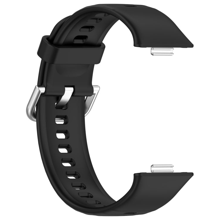 For Huawei Watch Fit3 Silicone Soft Watch Band + Clear Watch Protective Case Set(Black) - free shipping - PMc TechLife - Order now!