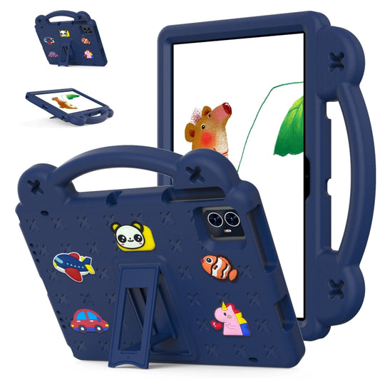 For Teclast M50 HD 10.1 / M50 Pro 10.1 2023 Handle Kickstand Children EVA Shockproof Tablet Case(Navy Blue) - Teclast by PMC Jewellery | Online Shopping South Africa | PMC Jewellery | Buy Now Pay Later Mobicred