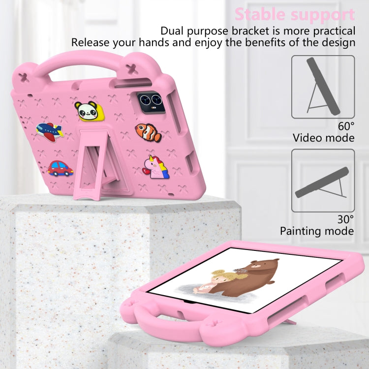 For Blackview Tab 80 10.1 2023 Handle Kickstand Children EVA Shockproof Tablet Case(Pink) - Others by PMC TechLife | Online Shopping South Africa | PMC TechLife | Buy Now Pay Later Mobicred
