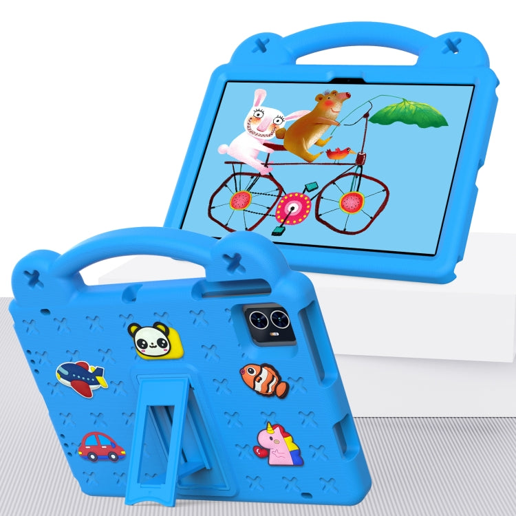 For Walmart ONN 10.1 Gen4 2024 Handle Kickstand Children EVA Shockproof Tablet Case(Sky Blue) - Others by PMC TechLife | Online Shopping South Africa | PMC TechLife | Buy Now Pay Later Mobicred