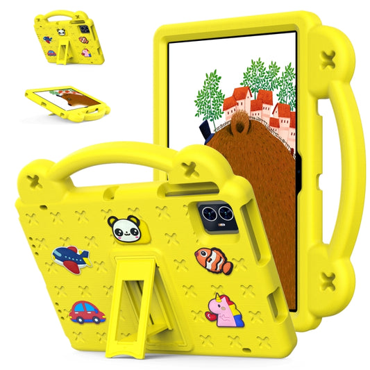 For Walmart ONN 10.1 Gen4 2024 Handle Kickstand Children EVA Shockproof Tablet Case(Yellow) - Others by PMC Jewellery | Online Shopping South Africa | PMC Jewellery | Buy Now Pay Later Mobicred