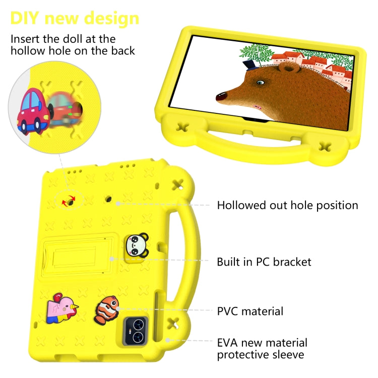 For Walmart ONN 10.1 Gen4 2024 Handle Kickstand Children EVA Shockproof Tablet Case(Yellow) - Others by PMC TechLife | Online Shopping South Africa | PMC TechLife | Buy Now Pay Later Mobicred