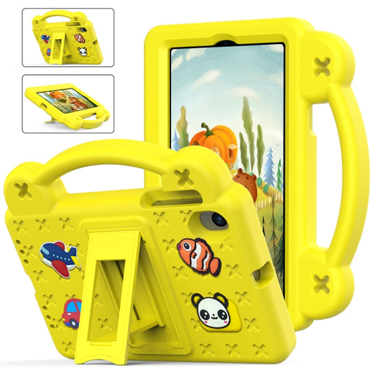 For Walmart Onn 7.0 Gen4 2024 Handle Kickstand Children EVA Shockproof Tablet Case(Yellow) - Others by PMC Jewellery | Online Shopping South Africa | PMC Jewellery | Buy Now Pay Later Mobicred