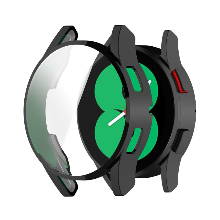 For Samsung Galaxy Watch FE 40mm Full Coverage TPU Electroplated Watch Protective Case(Black) - Watch Cases by PMC TechLife | Online Shopping South Africa | PMC TechLife | Buy Now Pay Later Mobicred