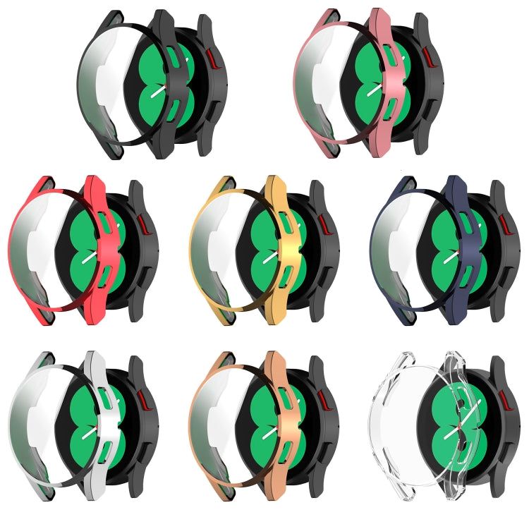 For Samsung Galaxy Watch FE 40mm Full Coverage TPU Electroplated Watch Protective Case(Red) - Watch Cases by PMC TechLife | Online Shopping South Africa | PMC TechLife | Buy Now Pay Later Mobicred