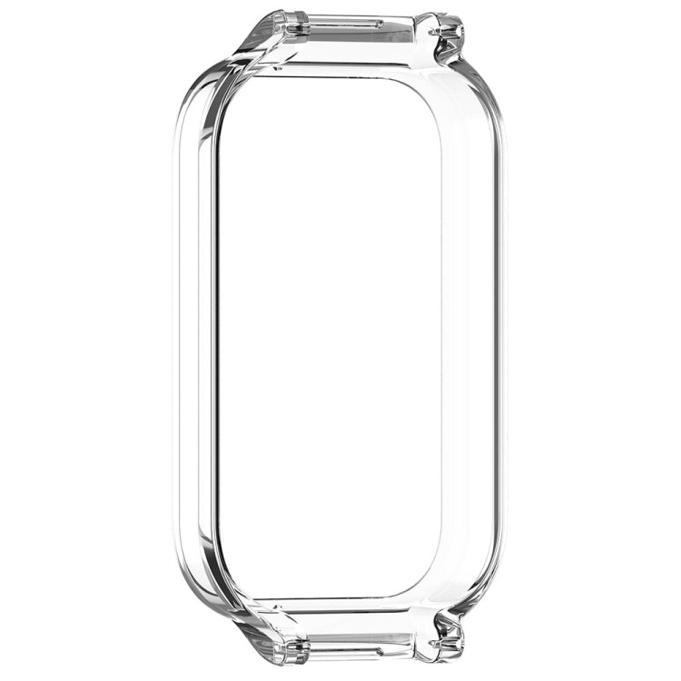 For Xiaomi Smart Band 8 Active Half Pack PC Watch Protective Case(Transparent White) - Watch Cases by PMC TechLife | Online Shopping South Africa | PMC TechLife | Buy Now Pay Later Mobicred