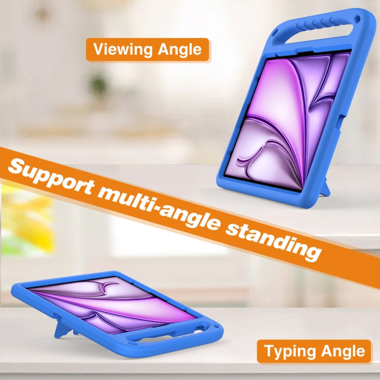 For iPad Pro 13 2024 Handle EVA Shockproof Tablet Case with Holder(Blue) - iPad Pro 13 2024 Cases by PMC TechLife | Online Shopping South Africa | PMC TechLife | Buy Now Pay Later Mobicred