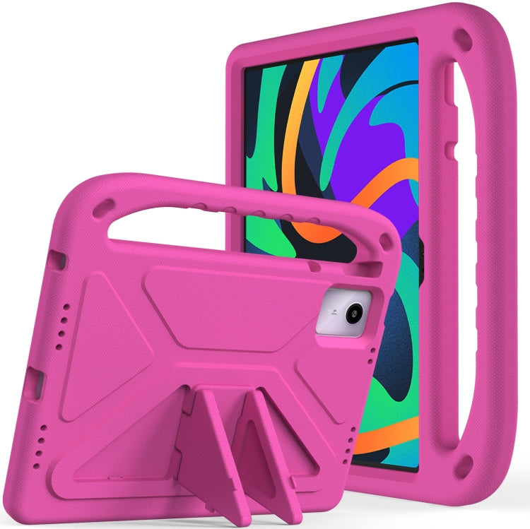 For iPad Pro 13 2024 Handle EVA Shockproof Tablet Case with Holder(RoseRed) - iPad Pro 13 2024 Cases by PMC TechLife | Online Shopping South Africa | PMC TechLife | Buy Now Pay Later Mobicred