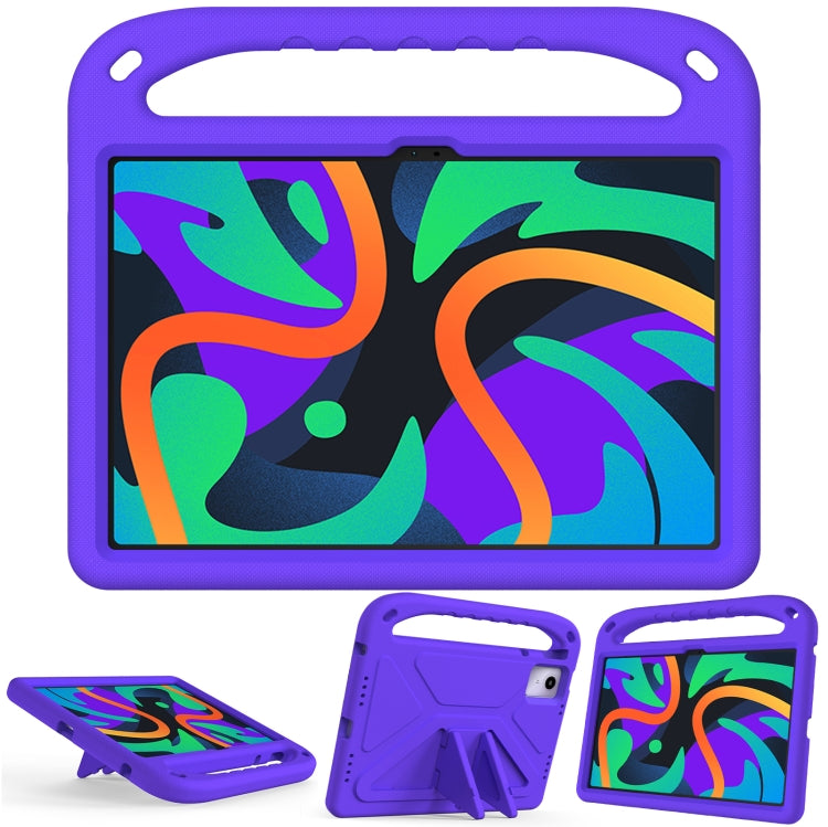 For iPad Pro 13 2024 Handle EVA Shockproof Tablet Case with Holder(Purple) - iPad Pro 13 2024 Cases by PMC TechLife | Online Shopping South Africa | PMC TechLife | Buy Now Pay Later Mobicred