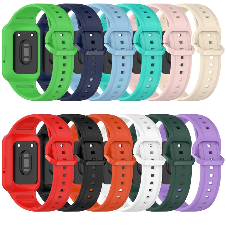 For Samsung Galaxy Fit3 Two Color Frame Integrated Silicone Watch Band(Black) - free shipping - PMc TechLife - Order now!