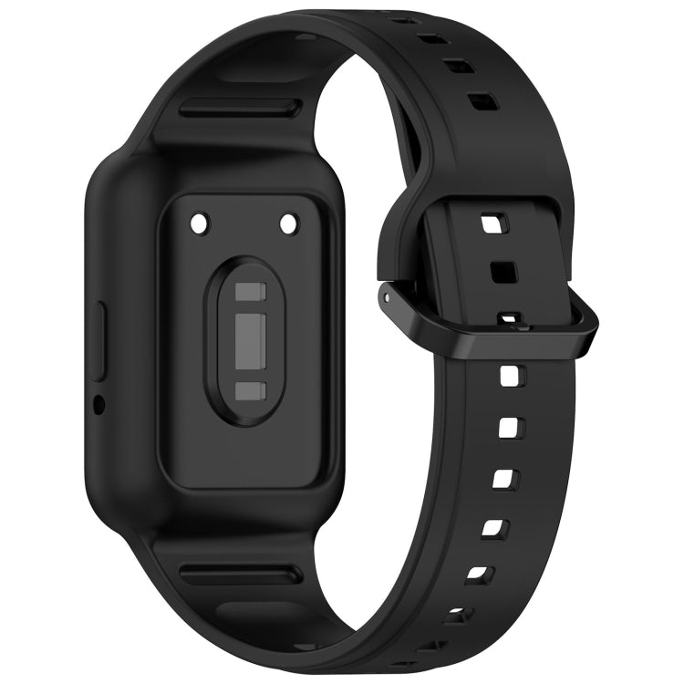 For  Huawei Band 9 Two Color Frame Integrated Silicone Watch Band(Black) - free shipping - PMc TechLife - Order now!