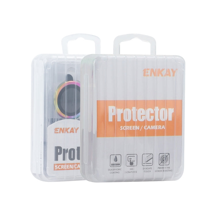 For iPhone 16 Pro / 16 Pro Max ENKAY Hat-Prince AR 9H Rear Lens Aluminium Alloy Tempered Glass Film(Colorful) - iPhone 16 Pro Tempered Glass by ENKAY | Online Shopping South Africa | PMC Jewellery | Buy Now Pay Later Mobicred