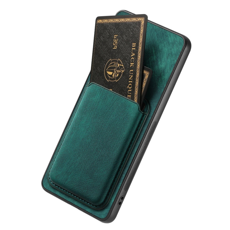 For Huawei Pura 70 Ultra Retro Leather Card Bag Magnetic Phone Case(Green) - Huawei Cases by PMC Jewellery | Online Shopping South Africa | PMC Jewellery | Buy Now Pay Later Mobicred