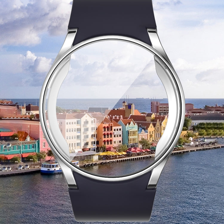 For Samsun Galaxy Watch 7 44mm Full Coverage TPU Electroplated Watch Protective Case(Red) - Watch Cases by PMC TechLife | Online Shopping South Africa | PMC TechLife | Buy Now Pay Later Mobicred
