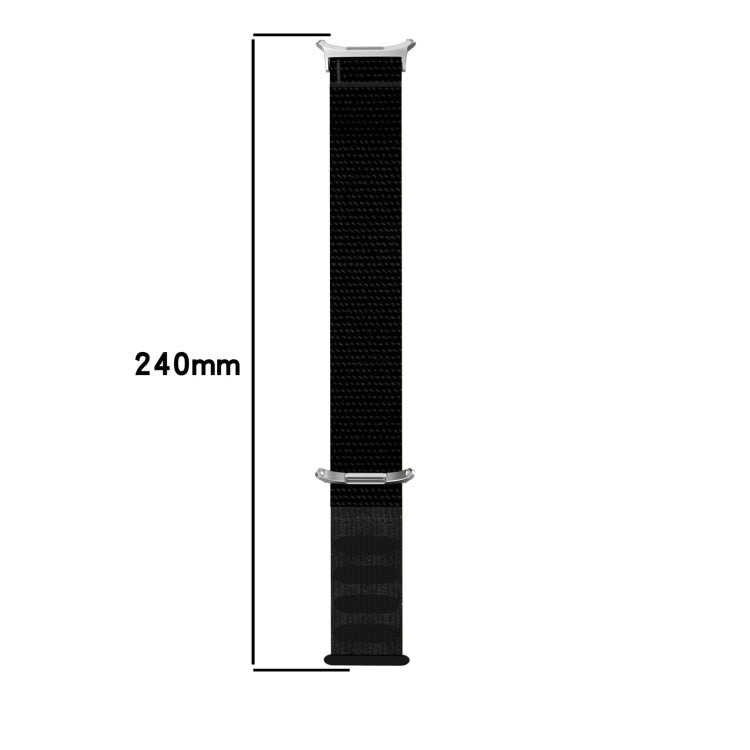 For Samsung Galaxy Watch Ultra 47mm Loop Nylon Hook and Loop Fastener Watch Band(Gray Blue) - Watch Bands by PMC Jewellery | Online Shopping South Africa | PMC Jewellery | Buy Now Pay Later Mobicred