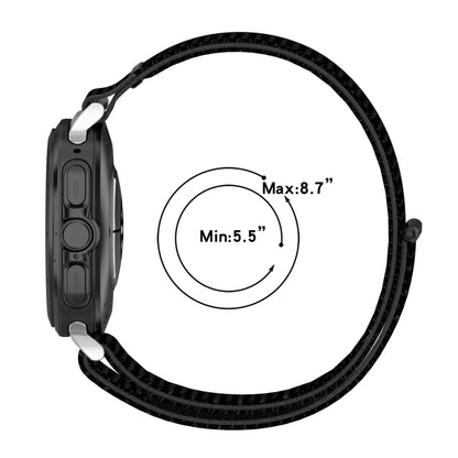 For Samsung Galaxy Watch Ultra 47mm Loop Nylon Hook and Loop Fastener Watch Band(Dark Blue) - Watch Bands by PMC Jewellery | Online Shopping South Africa | PMC Jewellery | Buy Now Pay Later Mobicred