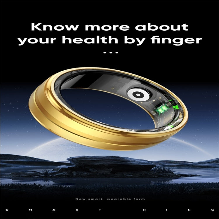 R06 SIZE 9 Smart Ring, Support Heart Rate / Blood Oxygen / Sleep Monitoring / Multiple Sports Modes(Gold) - Smart Rings / Smart Telephones by PMC Jewellery | Online Shopping South Africa | PMC Jewellery | Buy Now Pay Later Mobicred