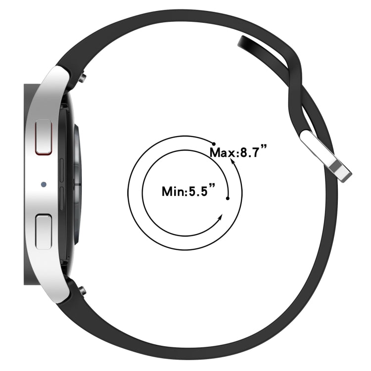 For Samsung Galaxy Watch FE 40mm Solid Color Silver Buckle Quick Release Silicone Watch Band(Light Green) - free shipping - PMC TechLife - Order now!
