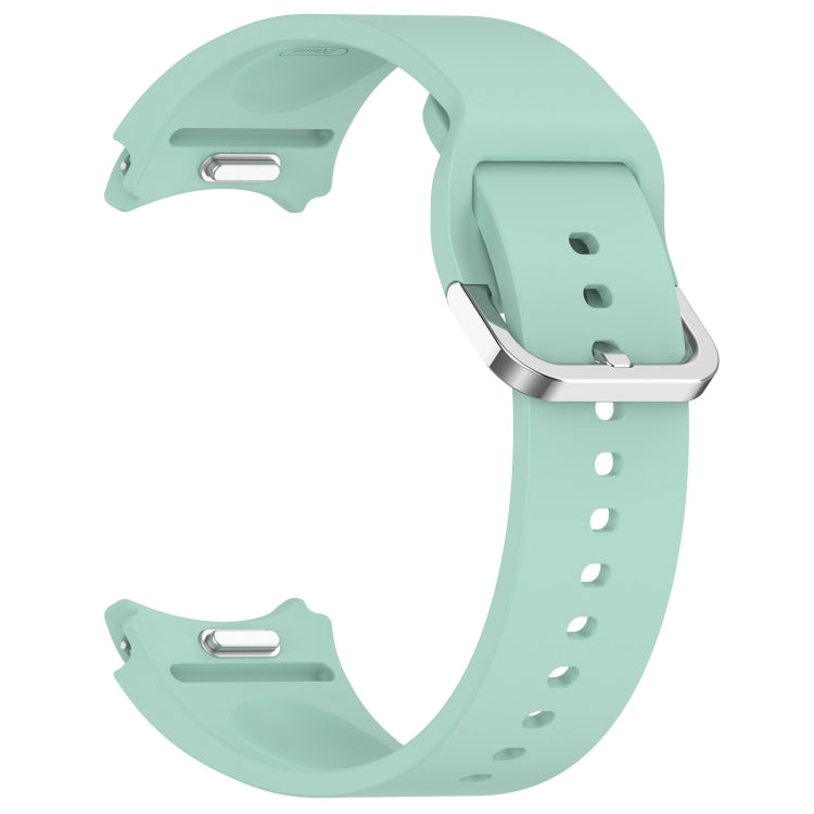 For Samsung Galaxy Watch 7 40mm Solid Color Silver Buckle Quick Release Silicone Watch Band(Teal) - free shipping - PMC TechLife - Order now!