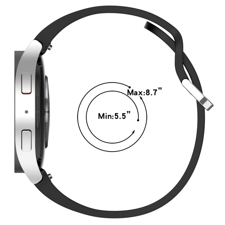 For Samsung Galaxy Watch 5  44mm Solid Color Silver Buckle Quick Release Silicone Watch Band(Pink) - free shipping - PMC TechLife - Order now!