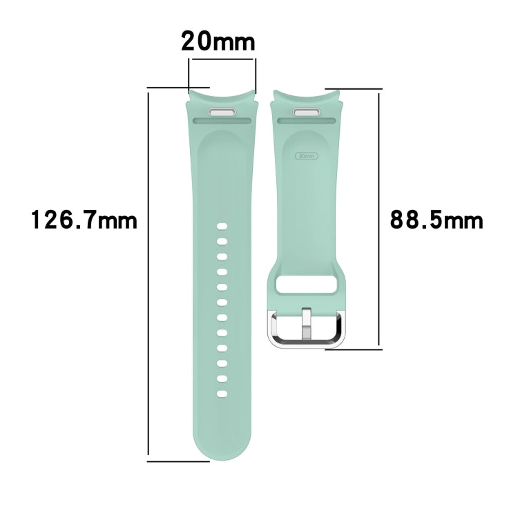 For Samsung Galaxy Watch 5 Pro  45mm Solid Color Silver Buckle Quick Release Silicone Watch Band(Wine Red) - free shipping - PMC TechLife - Order now!