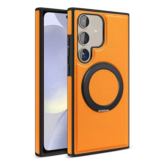 For Samsung Galaxy S24 5G Yashi 360 Degree Rotating MagSafe Bracket Phone Case(Orange) - Galaxy S24 5G Cases by PMC Jewellery | Online Shopping South Africa | PMC Jewellery | Buy Now Pay Later Mobicred