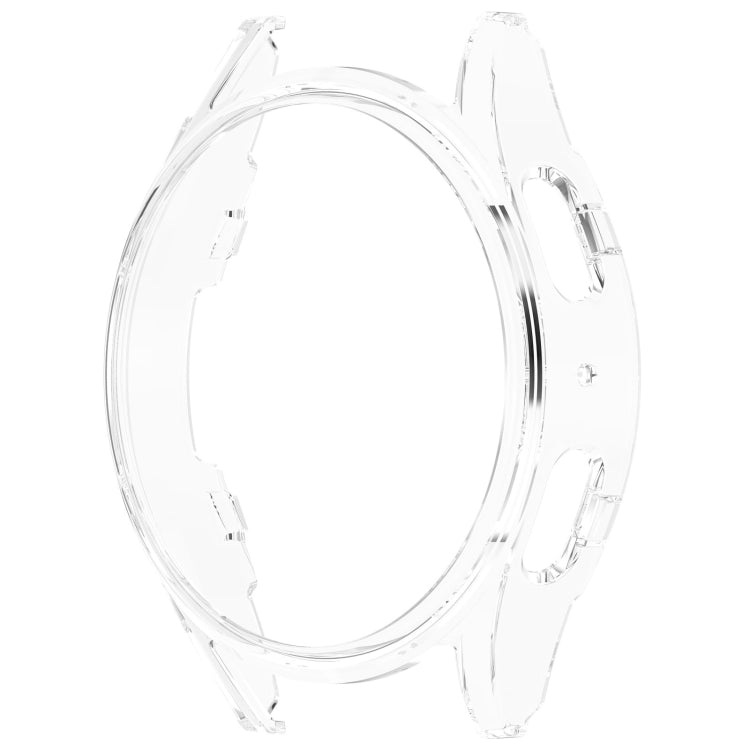 For Sansung Galaxy Watch 7 40mm Half Pack Hollow PC Watch Protective Case(Transparent White) - Watch Cases by PMC TechLife | Online Shopping South Africa | PMC TechLife | Buy Now Pay Later Mobicred