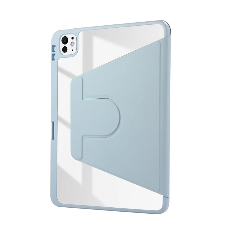 For iPad Pro 11 2024 ENKAY 360 Rotation PMMA Leather Smart Tablet Case with Pen Slot(Pink) - free shipping - PMc TechLife - Order now!