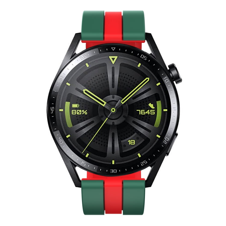 For Amazfit Active 20mm Two-Color Sports Silicone Watch Band(Grey+Black) - free shipping - PMC TechLife - Order now!