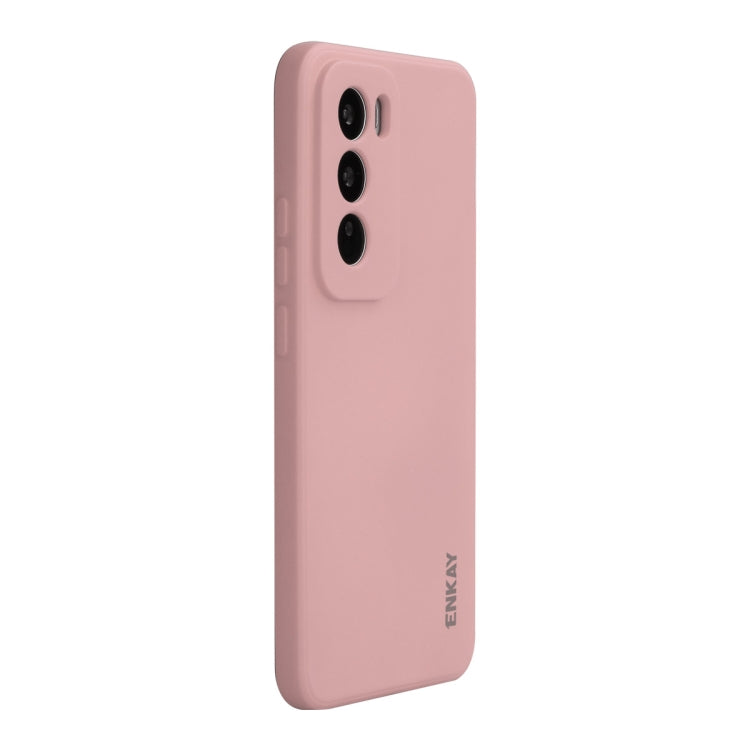 For OPPO Reno12 Pro ENKAY Liquid Silicone Soft Shockproof Phone Case(Pink) - Reno12 Pro Cases by ENKAY | Online Shopping South Africa | PMC Jewellery | Buy Now Pay Later Mobicred