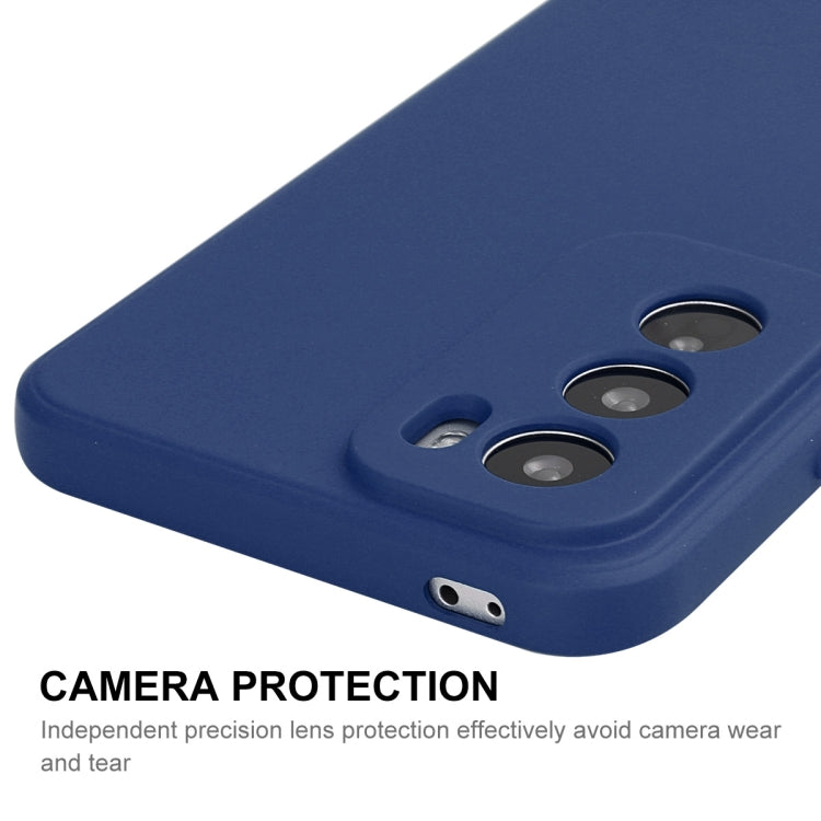 For OPPO Reno12 ENKAY Liquid Silicone Soft Shockproof Phone Case(Dark Blue) - Reno12 Cases by ENKAY | Online Shopping South Africa | PMC Jewellery | Buy Now Pay Later Mobicred