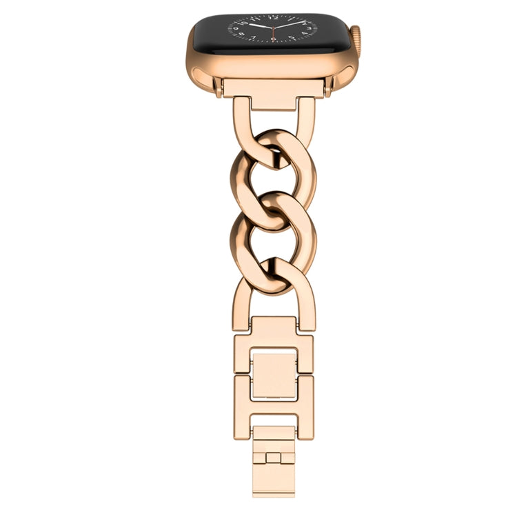 For Apple Watch Ultra 49mm Quick-Release Metal Chain Watch Band(Rose Gold) - free shipping - PMC TechLife - Order now!
