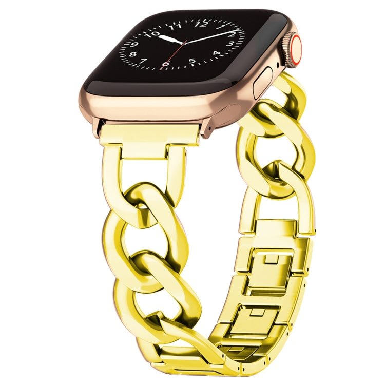 For Apple Watch Series 4 44mm Quick-Release Metal Chain Watch Band(Gold) - free shipping - PMC TechLife - Order now!