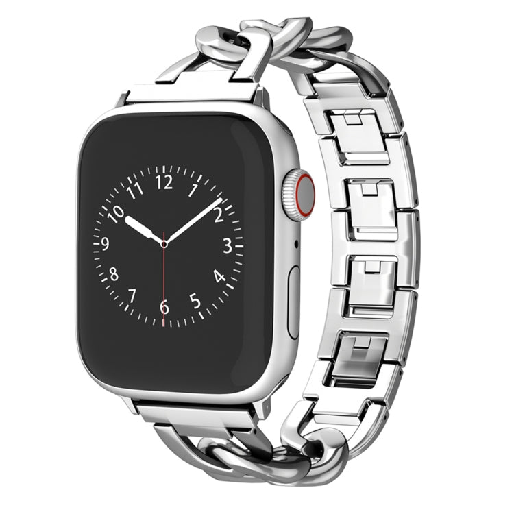 For Apple Watch Series 6 40mm Quick-Release Metal Chain Watch Band(Silver) - free shipping - PMC TechLife - Order now!