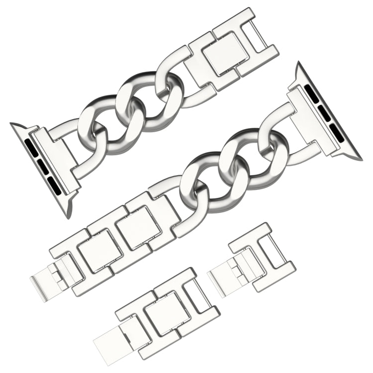 For Apple Watch Series 6 40mm Quick-Release Metal Chain Watch Band(Silver) - free shipping - PMC TechLife - Order now!