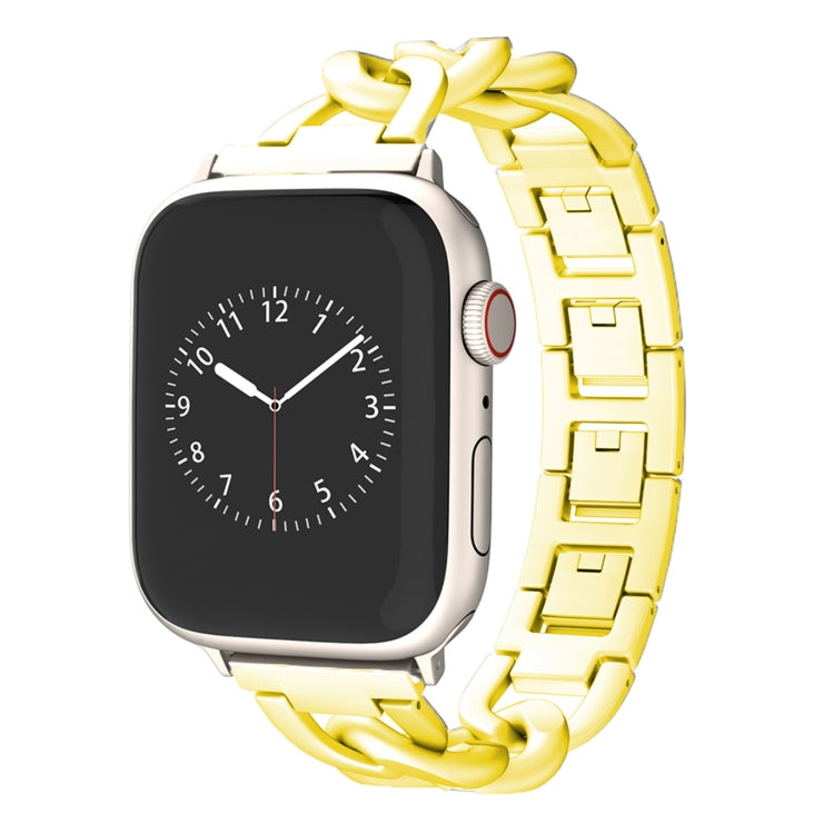 For Apple Watch Series 3 38mm Quick-Release Metal Chain Watch Band(Gold) - free shipping - PMC TechLife - Order now!