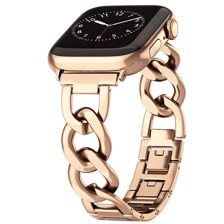 For Apple Watch Series 3 38mm Quick-Release Metal Chain Watch Band(Rose Gold) - free shipping - PMC TechLife - Order now!