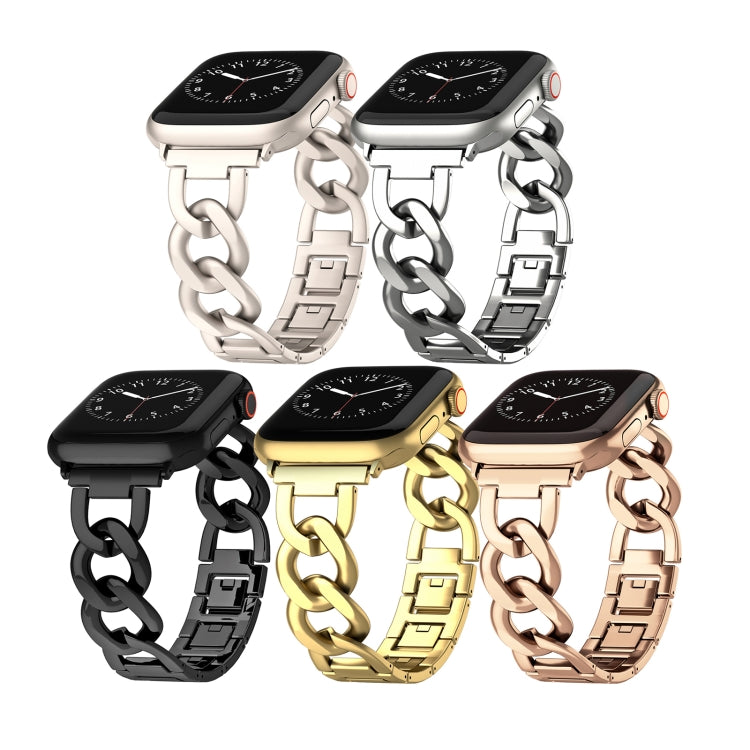For Apple Watch Series 6 40mm Quick-Release Metal Chain Watch Band(Silver) - free shipping - PMC TechLife - Order now!