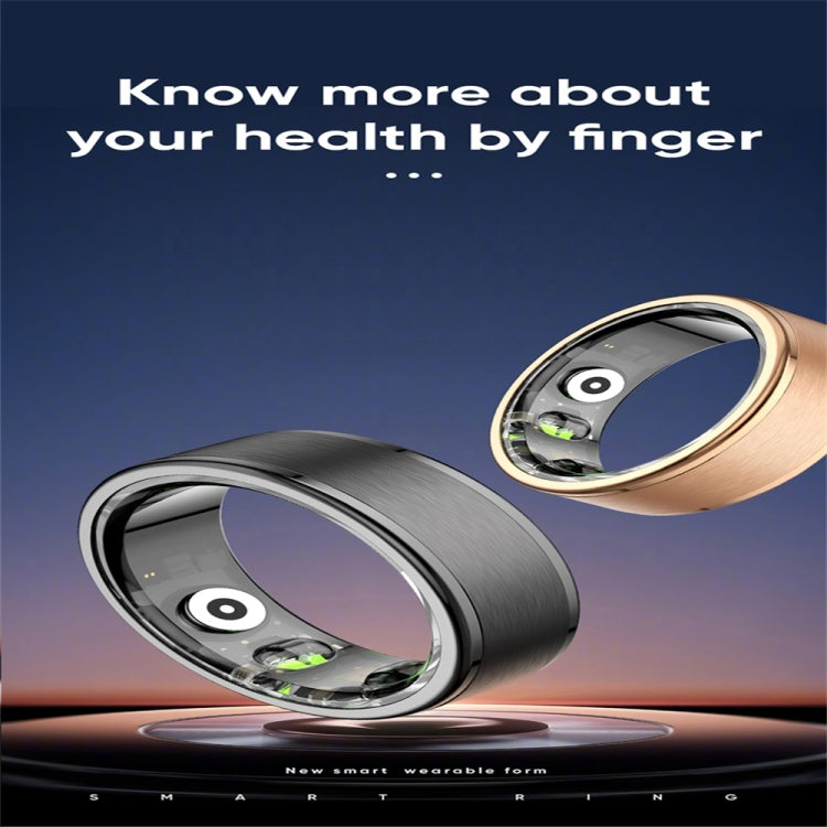 R03 SIZE 8 Smart Ring, Support Heart Rate / Blood Oxygen / Sleep / Multiple Sports Modes(Black) - Smart Rings / Smart Telephones by PMC TechLife | Online Shopping South Africa | PMC TechLife | Buy Now Pay Later Mobicred