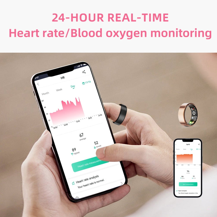 R11M SIZE 11 Smart Ring, Support Heart Rate / Blood Oxygen / Sleep / Multiple Sports Modes(Black) - Smart Rings / Smart Telephones by PMC TechLife | Online Shopping South Africa | PMC TechLife | Buy Now Pay Later Mobicred