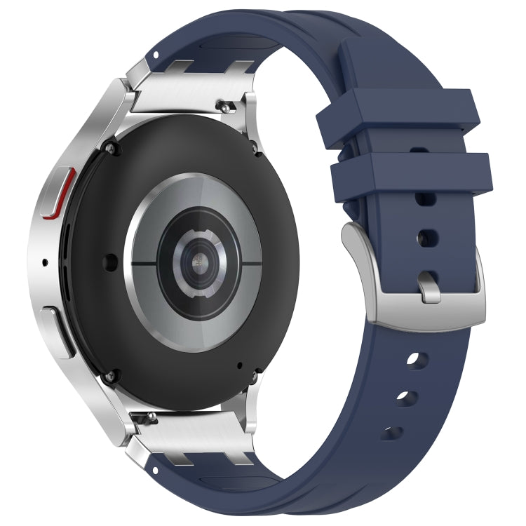 For Amazfit GTS 2e 20mm Quick Release Silver Buckle Royal Silicone Watch Band(Navy Blue) - free shipping - PMC TechLife - Order now!