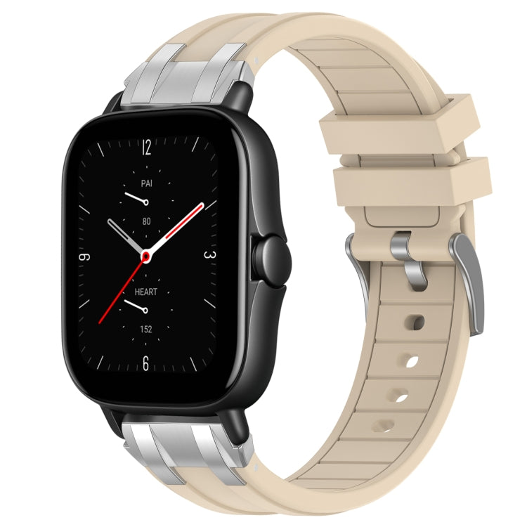 For Amazfit GTS 2e 20mm Quick Release Silver Buckle Royal Silicone Watch Band(Starlight) - free shipping - PMC TechLife - Order now!