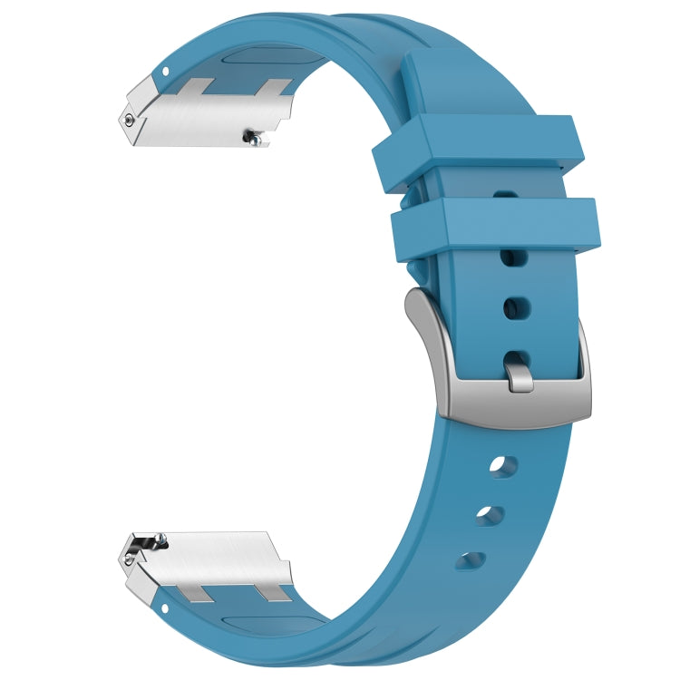 For Amazfit GTS 2 Mini 20mm Quick Release Silver Buckle Royal Silicone Watch Band(Sea Blue) - free shipping - PMC TechLife - Order now!