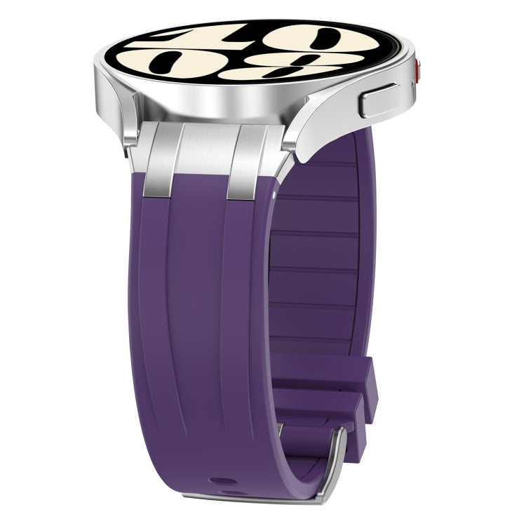 For Amazfit GTS 2 Mini 20mm Quick Release Silver Buckle Royal Silicone Watch Band(Purple) - free shipping - PMC TechLife - Order now!