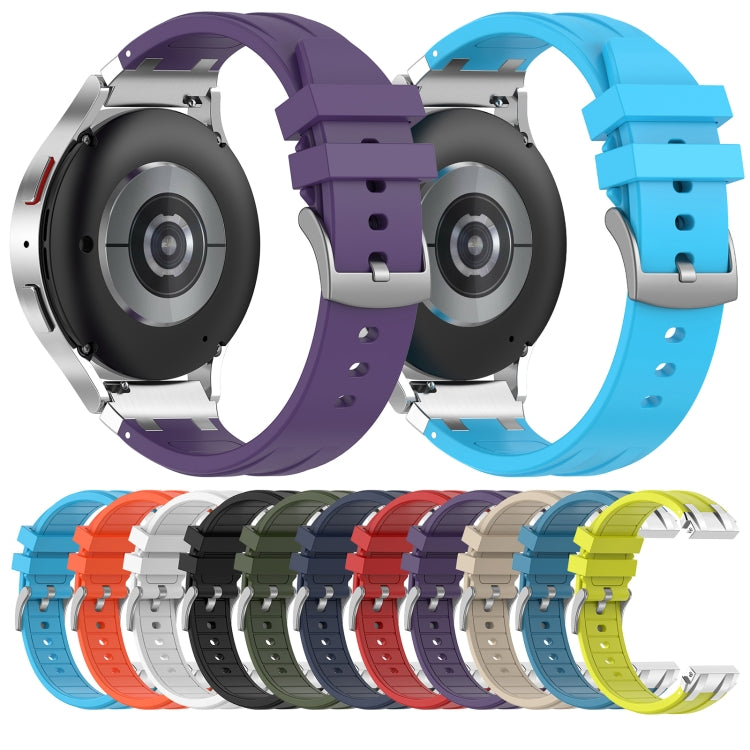 For Amazfit Active 20mm Quick Release Silver Buckle Royal Silicone Watch Band(Black) - free shipping - PMC TechLife - Order now!